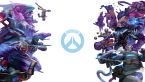 Overwatch團隊英雄以鮮豔色彩擺出動感戰鬥姿勢。