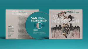 Van Morrison 專輯《What's It Gonna Take?》CD 及封面，青色背景。