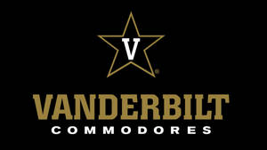 Vanderbilt Commodores 標誌，帶有金色星星和黑色背景上的文字