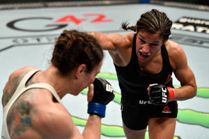 兩名女子MMA拳手在UFC八角籠內激戰。 — 搏擊會 GIF 壁紙