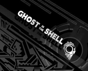 《攻殼機動隊》動畫標題標誌與抽象科技背景。 — 攻殼機動隊 GIF 壁紙