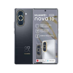 Huawei Nova 10智能手機展示其相機和時尚設計。