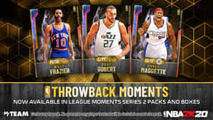 Walt Frazier、Rudy Gobert和Corey Maggette的NBA 2K20復古球員卡。