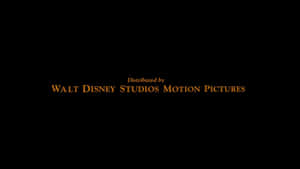 Walt Disney Studios Motion Pictures 發行文字標誌，金色，黑色背景