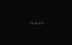黑色網格背景上的 ASUS 標誌