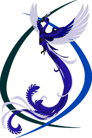 華麗藍鳳凰藝術