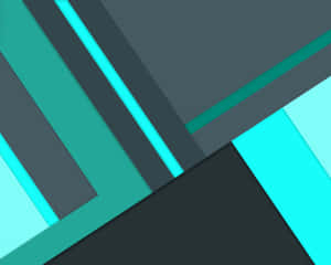 現代數位藝術風格的青綠色和灰色條紋抽象幾何圖案。