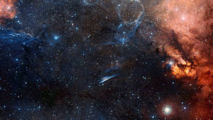 深空中色彩繽紛的宇宙星雲和星星