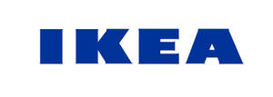 白色背景上的藍色 IKEA 標誌