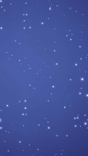 散落閃爍星星的深藍色夜空