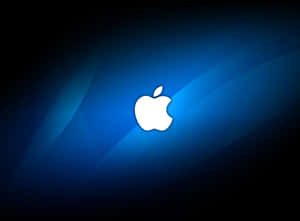 漸變藍色背景上的白色Apple標誌