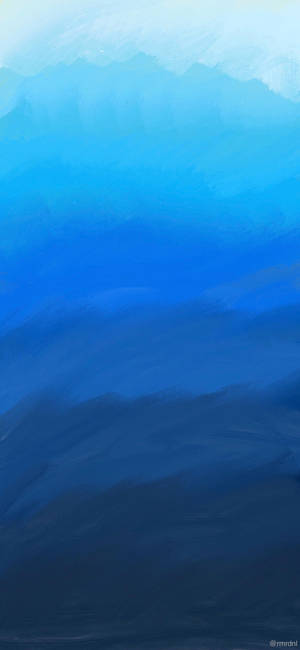 海洋藍的抽象水彩漸變，從淺到深。 — Galaxy Note 壁紙