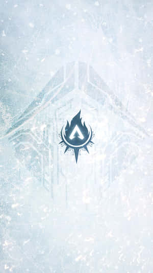 冰藍色背景上的Apex Legends標誌，帶有霜凍圖案