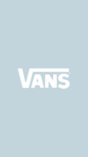 淺藍色背景上的Vans標誌