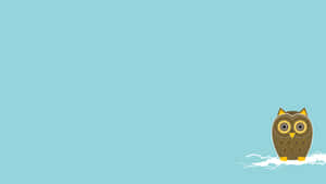 藍色貓頭鷹背景 — 藍色貓頭鷹 GIF 壁紙
