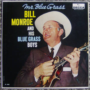 Bill Monroe 在其《Mr. Blue Grass》專輯封面上彈奏曼陀林。 — 音樂 GIF 壁紙