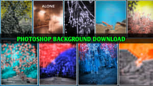 十個用於 Photoshop 設計的抽象彩色模糊背景。