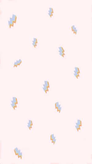 粉紅色背景上的閃電圖案