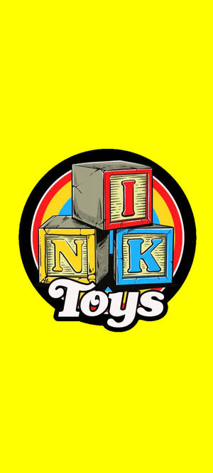 標誌由字母方塊在彩虹圓圈內拼出INK，下方有Toys文字。