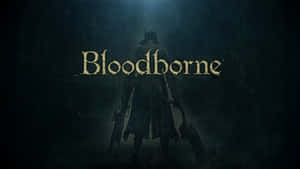 一個手持武器的兜帽戰士站在黑暗迷霧籠罩的地牢中，Bloodborne 標題閃耀著。
