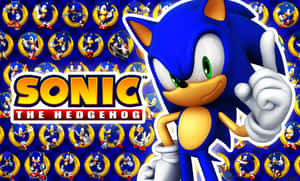 Sonic the Hedgehog 角色藝術，帶有重複姿勢和標誌