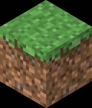 帶有泥土層的像素化Minecraft草塊 — Galaxy Z Fold 6 壁紙