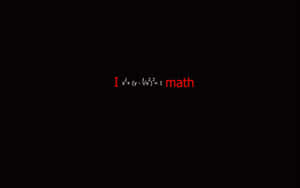 黑色背景上的紅色數學方程式和math字樣