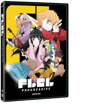 Frieren Progressive的動畫DVD封面，展示拿著結他和滑板車的角色。