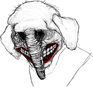 詭異骷髏插畫