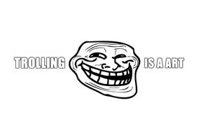 Troll face 迷因 文字 trolling 是藝術