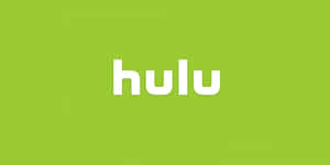 綠色背景上的白色小寫 Hulu 標誌。 — 螢幕保護 壁紙
