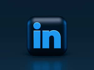 亮面 LinkedIn 應用程式圖示，深色背景上有藍色字母。