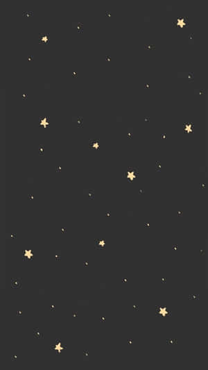 深色背景，散落金色星星和點點