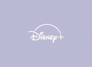 薰衣草背景上的Disney+串流服務標誌