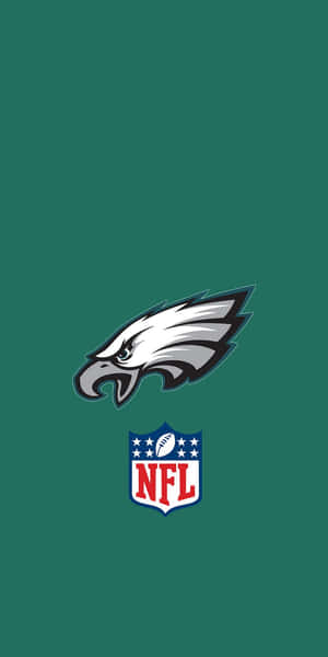 綠色背景上的費城老鷹隊NFL球隊標誌 — 費城老鷹 壁紙