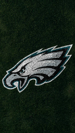 費城老鷹隊NFL標誌在紋理深綠色背景上。
