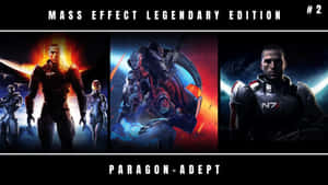 Mass Effect 角色身穿太空盔甲，背景為宇宙