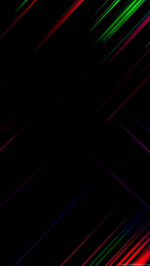 黑色背景上的抽象霓虹燈條紋