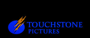 帶有藍色文字和金色閃電的Touchstone Pictures工作室標誌。