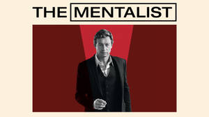 身穿西裝的男子，標題 'The Mentalist'，紅色和米色背景 — 卡通史提芬居里 壁紙