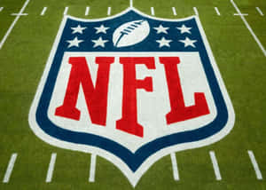 NFL標誌繪製在足球場上