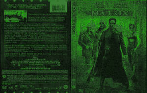 《廿二世紀殺人網絡》DVD封面，帶有綠色數碼故障效果和主要角色。