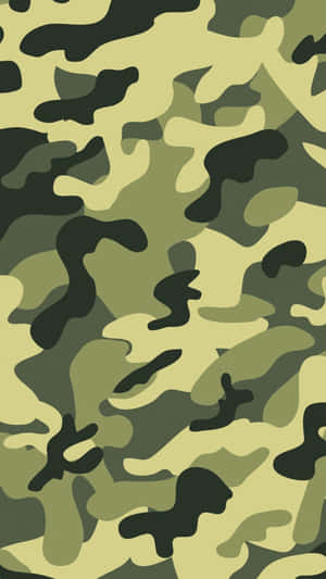 橄欖和深綠色調的軍事迷彩圖案。