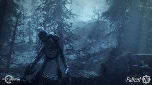 來自《Fallout 76》遊戲中霧林裡的突變生物。