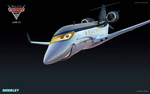 來自迪士尼·彼思《反斗車王2》的微笑動畫飛機角色。