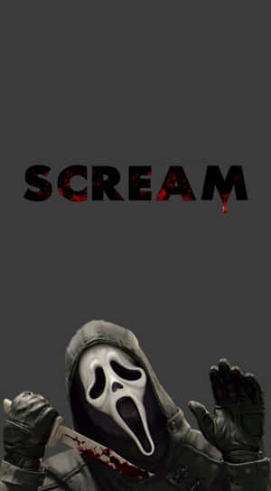 一個戴面具的恐怖角色拿著血刀，上方有 SCREAM 字樣。