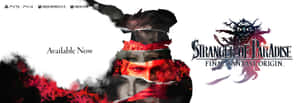 《Stranger of Paradise Final Fantasy Origin》遊戲封面，採用紅色和黑色的碎片化角色設計。