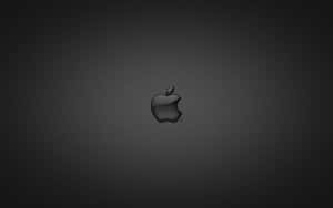 深灰色漸變背景上的黑色Apple標誌