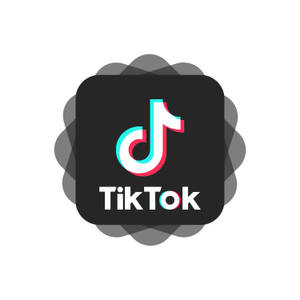TikTok 應用程式圖標，帶有音符標誌，背景為黑色。