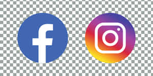 透明背景上的 Facebook 和 Instagram 社交媒體標誌